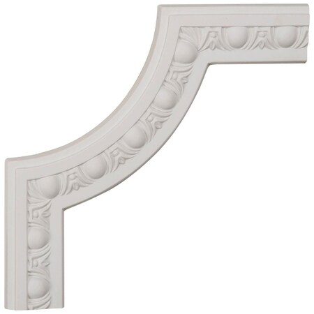 Ekena Millwork 10"W x 10"H x 5/8"P Raymond Egg & Dart Panel Moulding Corner (matches moulding PML02X00RA) PML10X10RA-2